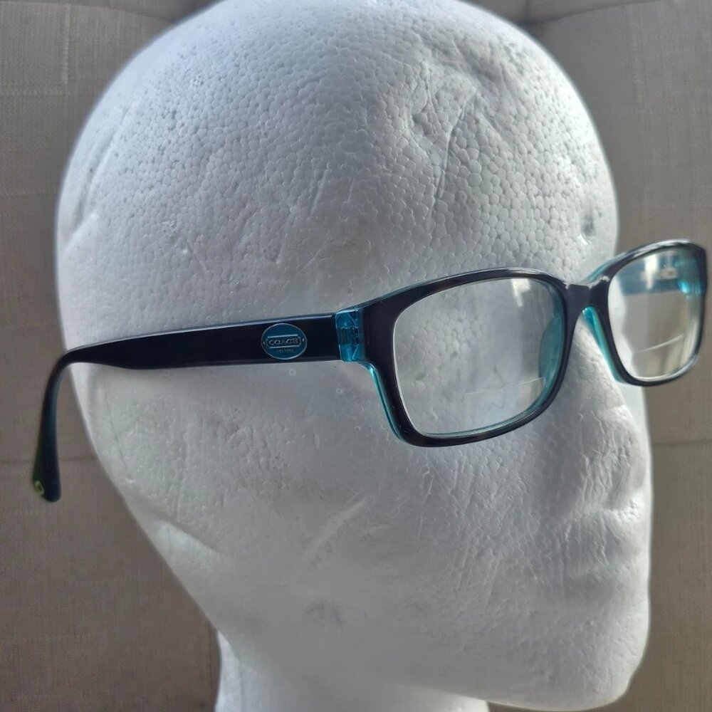 Coach Brooklyn Glasses Frame Dark Brown/Teal Tone Eyewear HC6040 5116 Eyeglasses - Picture 3 of 11